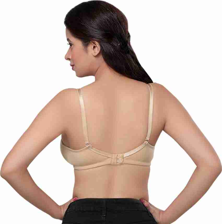 Buy Lovable Women Girls Cotton Non Padded Wire-Free Full Coverage Bra -  L-2298 Skin at