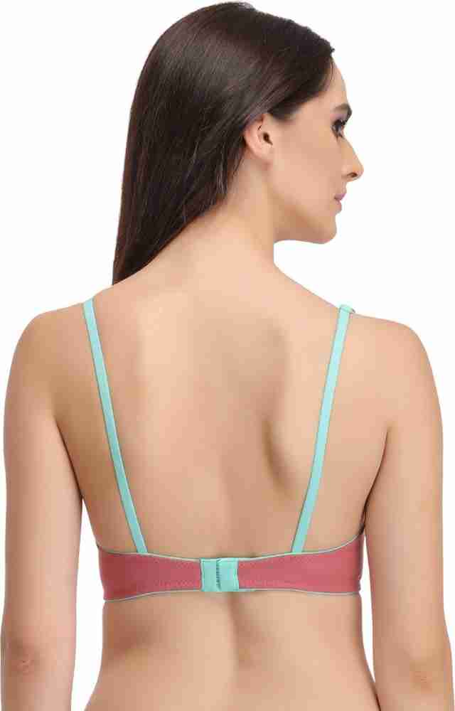 Buy Non-Wired T-shirt Bra with Layered Cups in Pink Online India, Best  Prices, COD - Clovia - BR0584P22