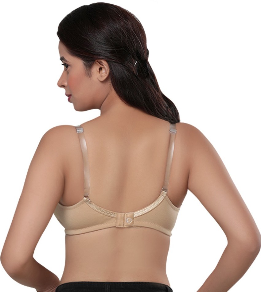 Buy LOVABLE Women's Cotton Seamless Non-Padded Wirefree Full Coverage Bra ( White & Maroon_Size-38B) (Pack of 2) ADL-13 at
