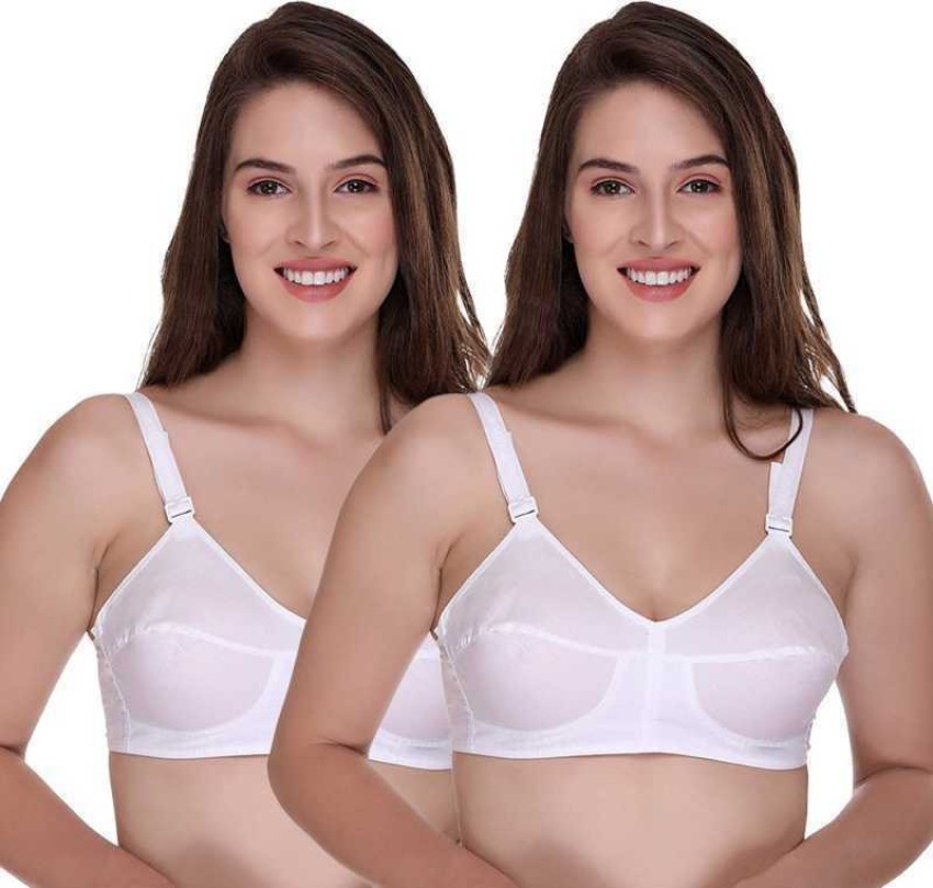 Buy ELEG STYLE Everyday Bra For Teen Girl's NonWired, NonPadded White  Size(32-40_B,C,D Cup)Po-2 Women Full Coverage Non Padded Bra Online at Best  Prices in India