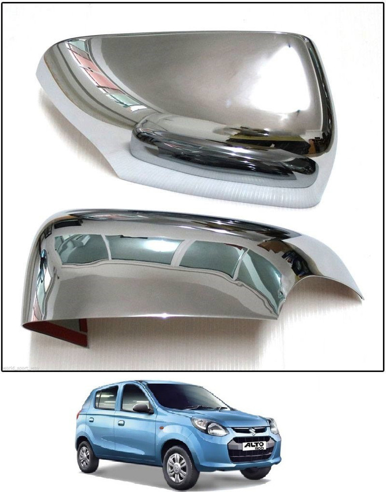 After cars Car Chrome Finish Mirror Cover Set of 2 For Maruti
