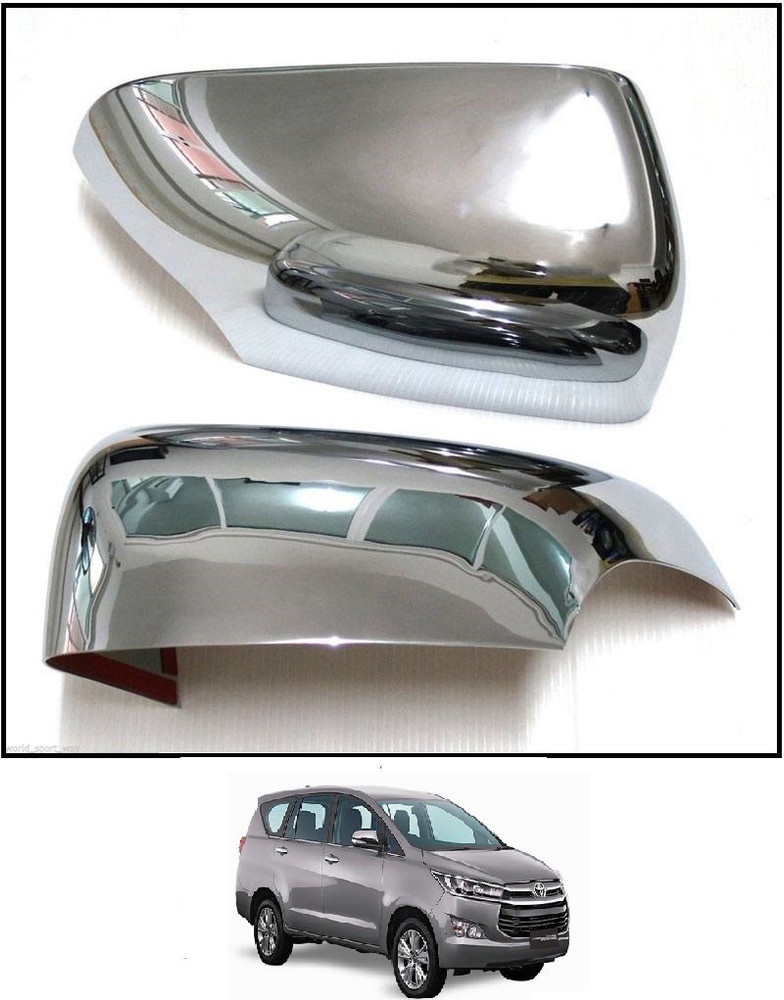 After cars Car Chrome Finish Mirror Cover Set of 2 For Toyota
