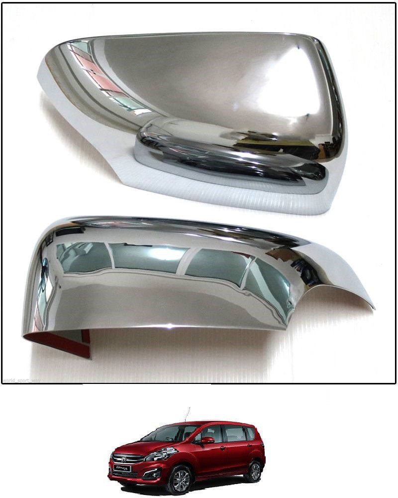 RS ENTERPRISES CARS Car Chrome Finish Mirror Cover Set of 2 For