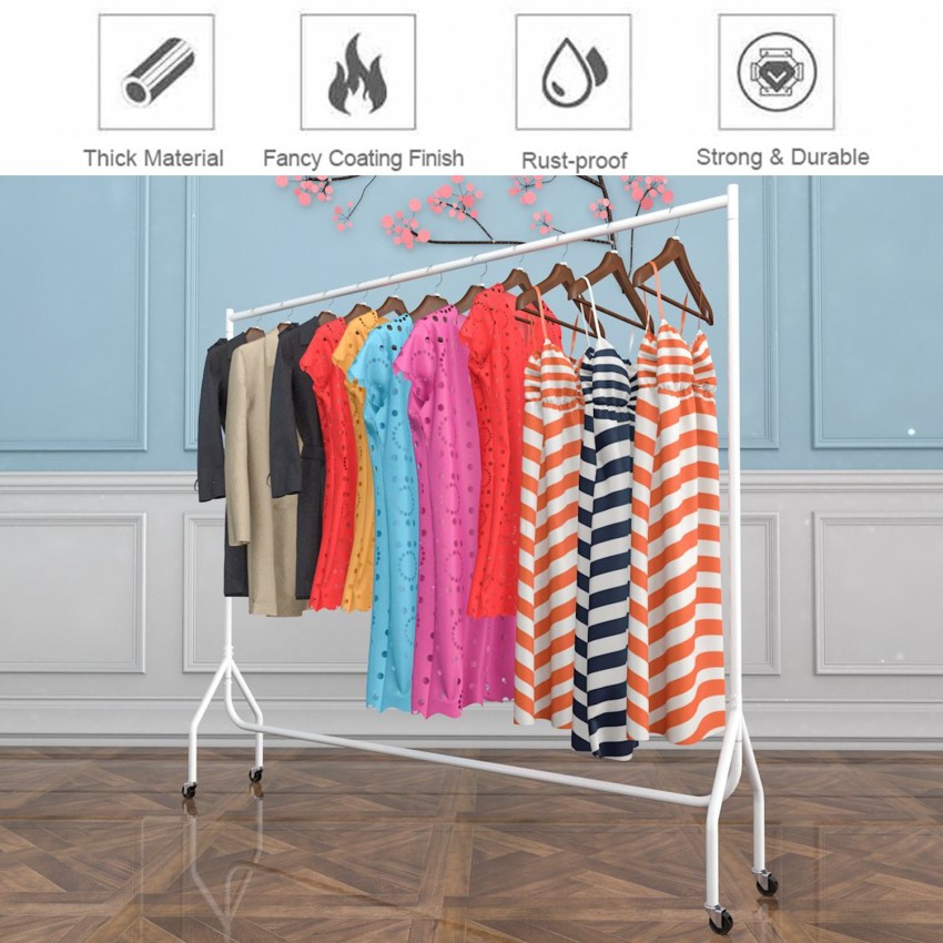ADA Steel Floor Cloth Dryer Stand Heavy Duty Clothes Rack for Hanging  Clothes with Wheels, Clothing Rack on Wheels, Clothes Hanger, Clothes Rail-  6 ft Price in India - Buy ADA Steel Floor Cloth Dryer Stand Heavy Duty Clothes  Rack for Hanging