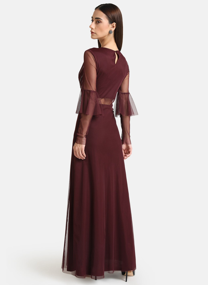 KAZO Women Maxi Maroon Dress Buy KAZO Women Maxi Maroon Dress Online at Best Prices in India Flipkart