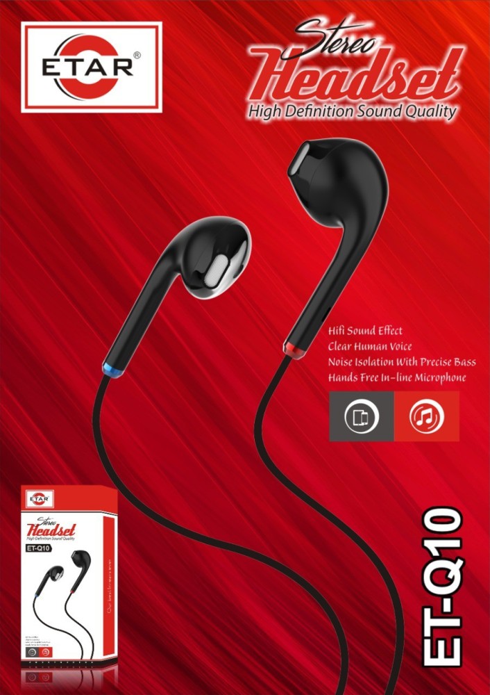 ETAR ET Q10 star Wired Headset Price in India Buy ETAR ET Q10