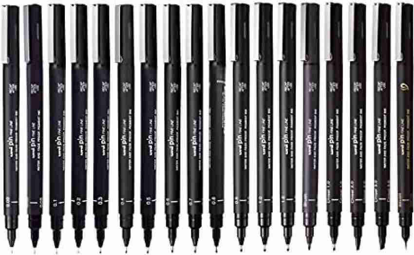 Buy Camlin Fine Tip Permanent Markers Carton of 10 markers in Black shade