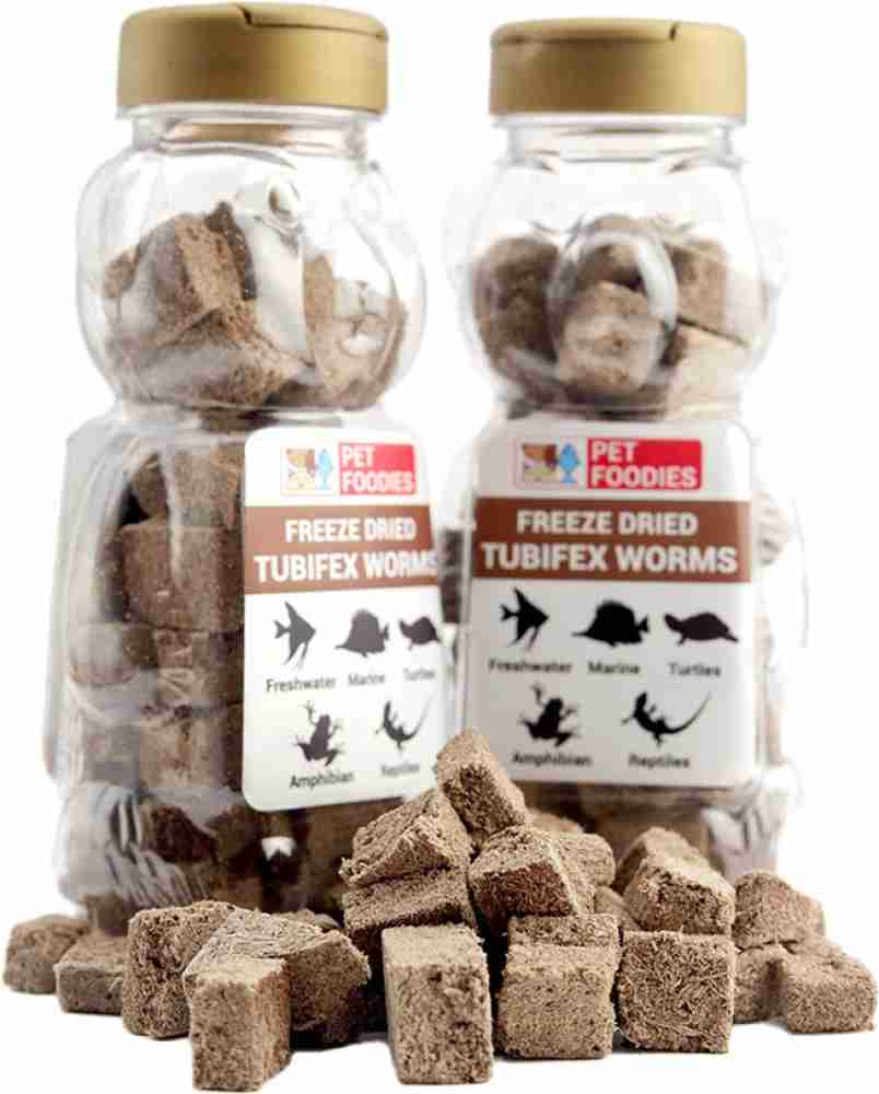 Pet Foodies Freeze Dried Tubifex Worms (Pack of 2) 0.05 kg (2x0.03 kg) Dry  Adult Fish Food Price in India - Buy Pet Foodies Freeze Dried Tubifex Worms  (Pack of 2) 0.05