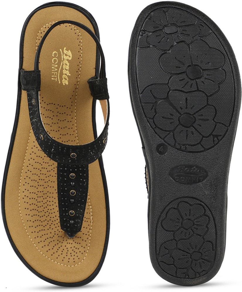 Bata DIAMONTE Women Black Flats