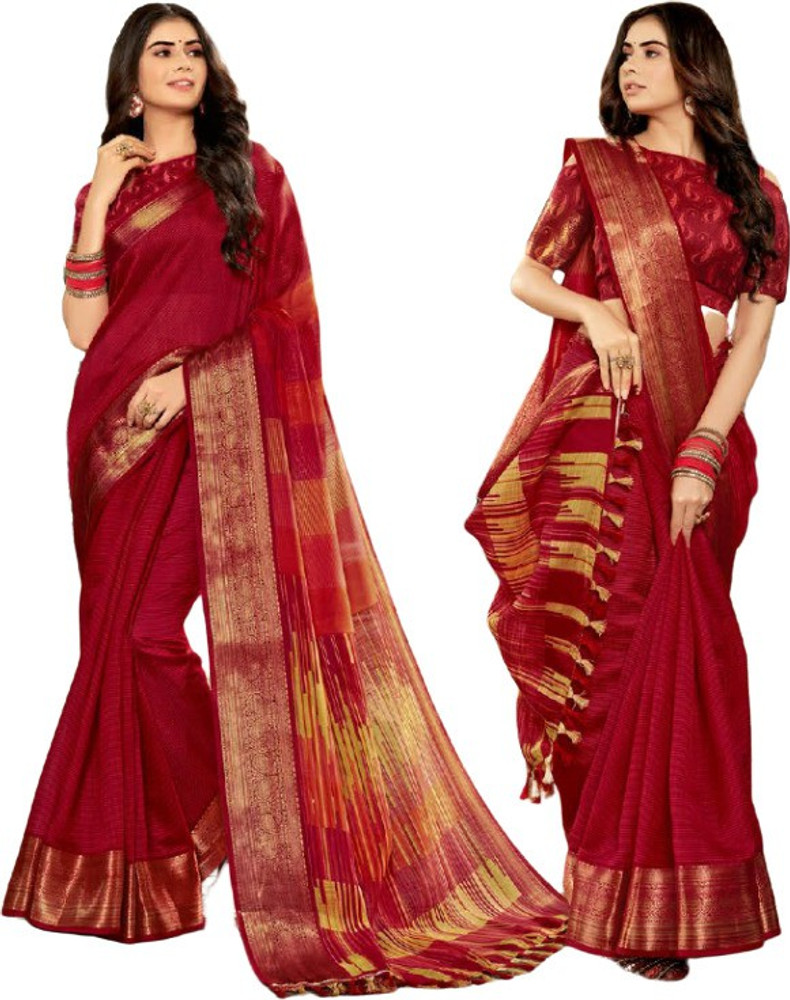 Flipkart discount linen saree