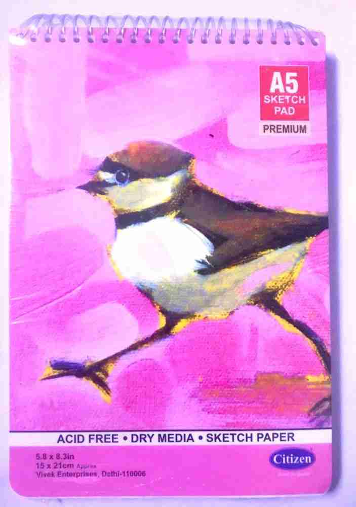 Askprints A5 Sketch book 50 Sheets Set of 2 - 5.8 x 8.3 Inch