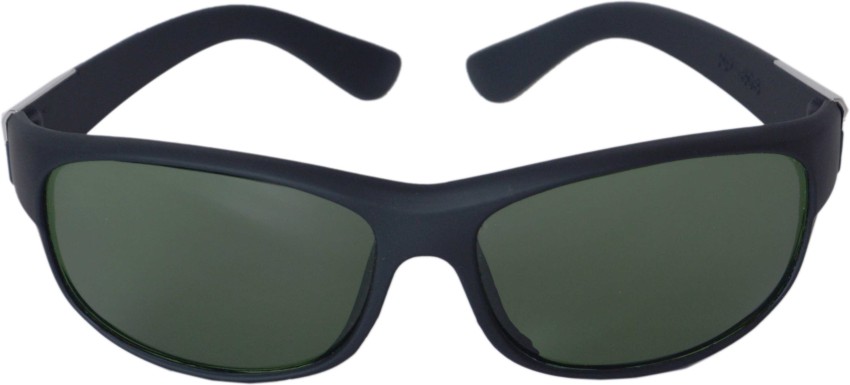 Buy hipe Wrap-around Sunglasses Green For Men & Women Online