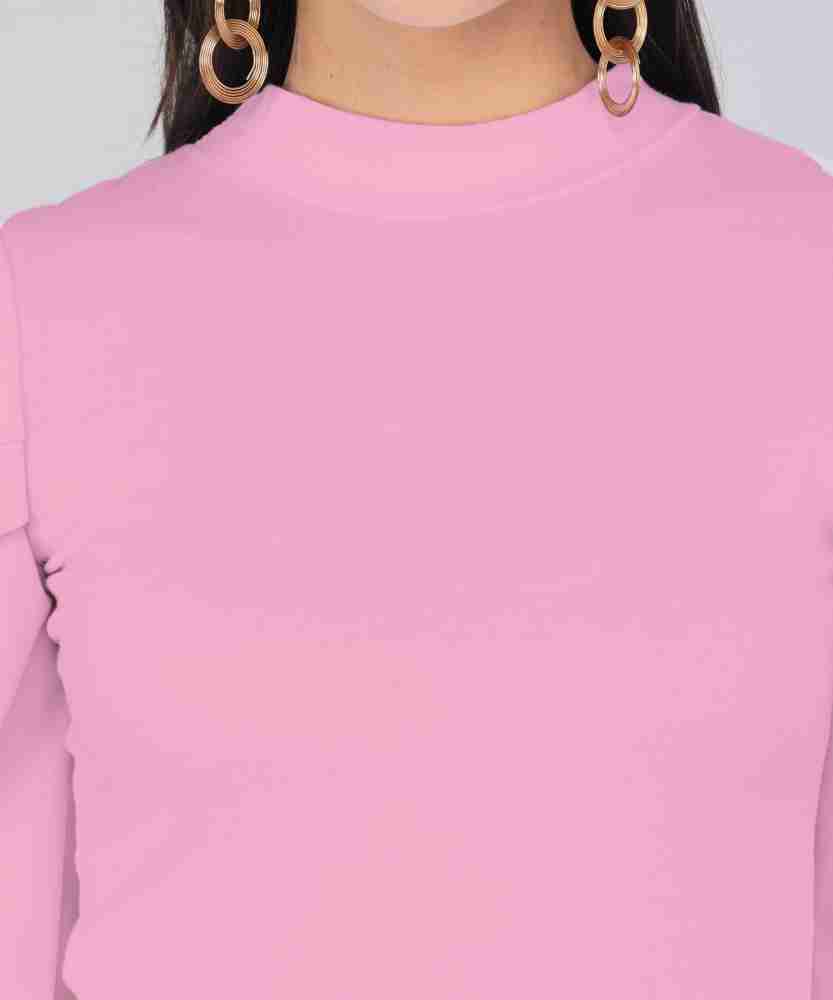 VASHRI EXPORTS Casual Solid Women Pink Top - Buy VASHRI EXPORTS Casual  Solid Women Pink Top Online at Best Prices in India