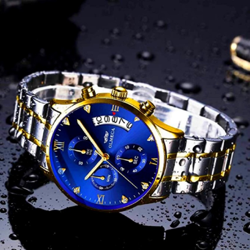 Olmeca Royal Sapphire Blue Business Class Chronograph Inside Dials