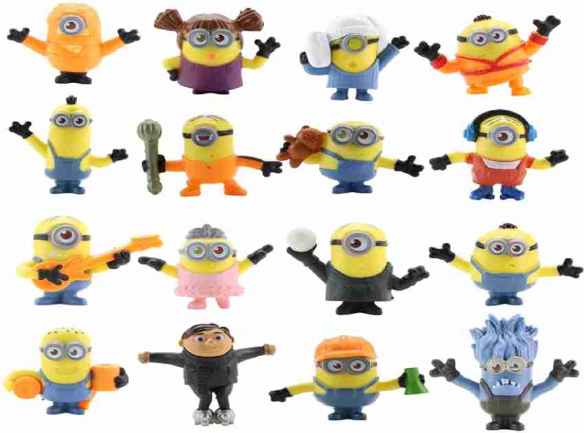 RVM Toys Set of 16 Minions Mini Action Figure Collectible Set / Cake Topper  Toy - Set of 16 Minions Mini Action Figure Collectible Set / Cake Topper Toy  . Buy Minions toys in India. shop for RVM Toys products in India.