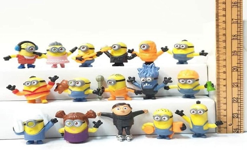 Minions Mini Figures 5 Pack - Despicable Me Toy Bundle with 6 Minions Birthday Cake Topper Figurines Plus Minions Stickers, More | Despicable Me