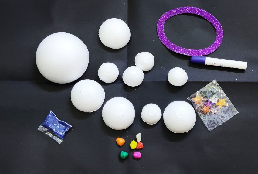 PRANSUNITA 24 Pcs Craft Styrofoam White Smooth Balls for DIY Crafts & Solar  System Models - 24 Pcs Craft Styrofoam White Smooth Balls for DIY Crafts &  Solar System Models . Buy