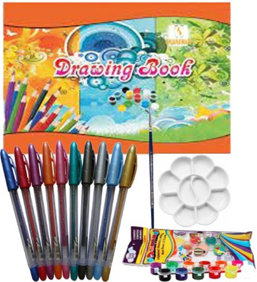 anjanaware Activity Series-Painting Kit Art Set Drawing Kit Sketch Pen  Crayons Set Drawing Book All-In-One DIY Craft Set for Kids from 3-14 Years  - Activity Series-Painting Kit Art Set Drawing Kit Sketch