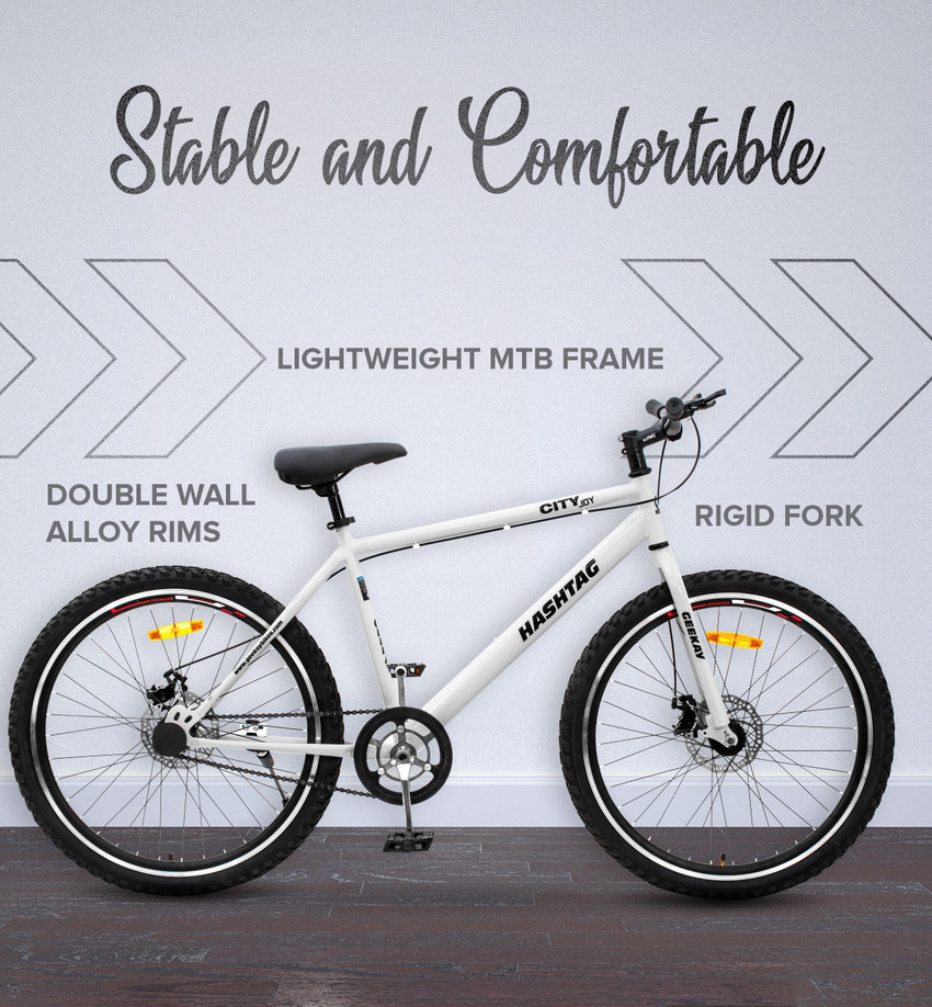 Geekay 26 HASHTAG 26 T Mountain Cycle Price in India Buy Geekay 26 HASHTAG 26 T Mountain Cycle online at Flipkart