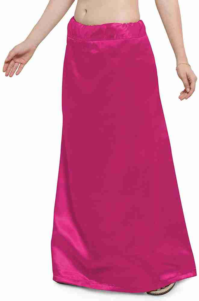 ABN Fashion Adjustable Women Saree Petticoat Satin Silk Underskirt Lining  Women Sari Wrap Baby Pink at  Women's Clothing store