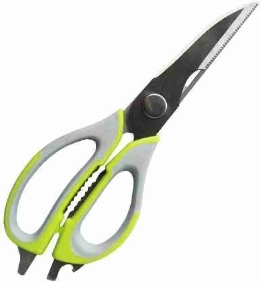 1 pair of Green Stainless Steel Scissors