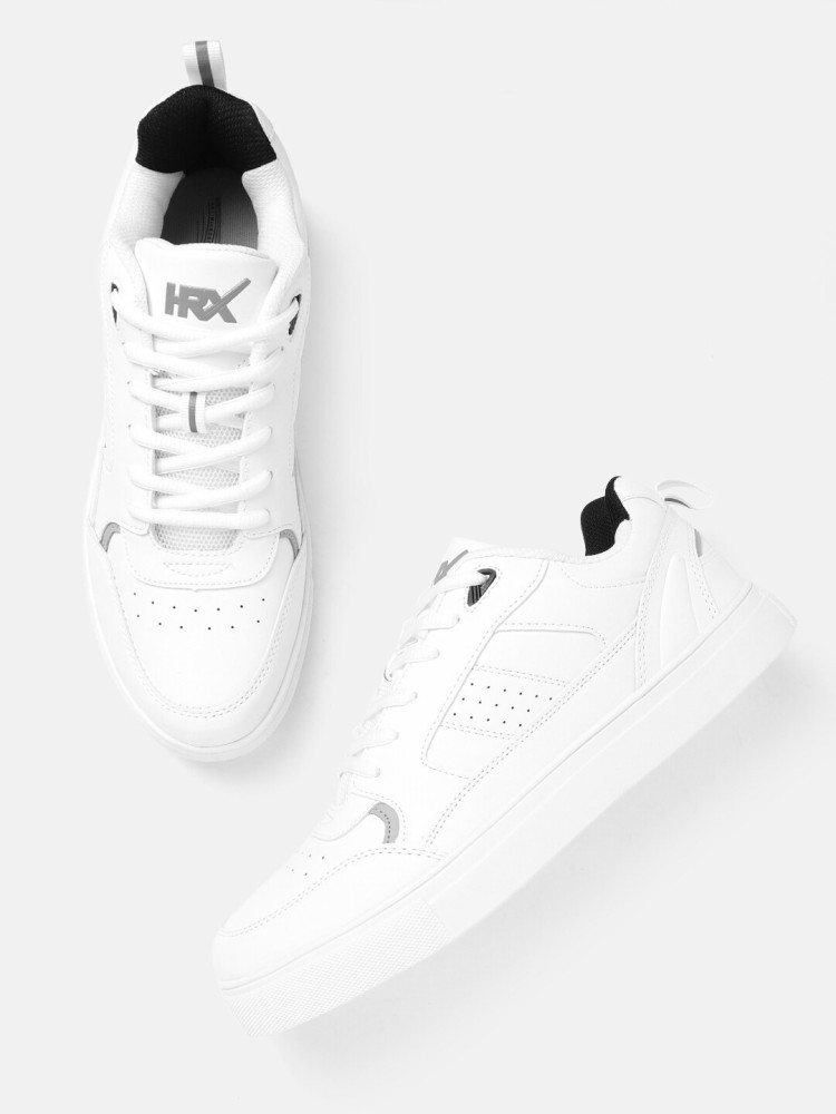 HRX by Hrithik Roshan HRX by Hrithik Roshan Men White Solid Gamescape Sneakers  Sneakers For Men - Buy HRX by Hrithik Roshan HRX by Hrithik Roshan Men White  Solid Gamescape Sneakers Sneakers