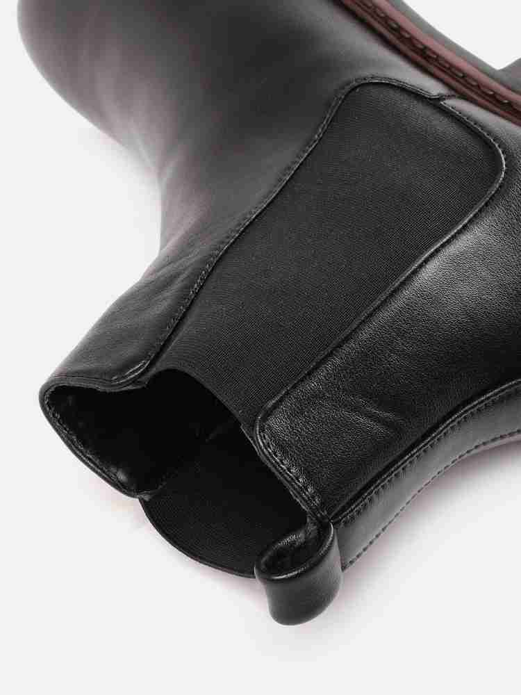 Buy Roadster Men Black Solid Chelsea Boots - Casual Shoes for Men