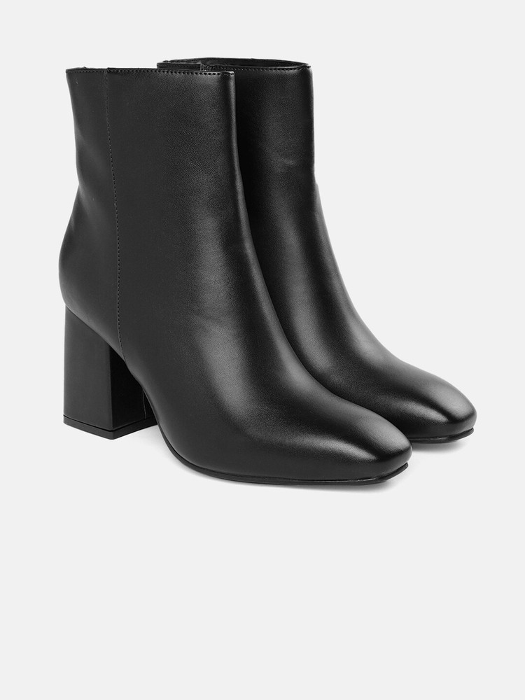 CORSICA CORSICA Black Mid Top Block Heeled Boots Boots For Women