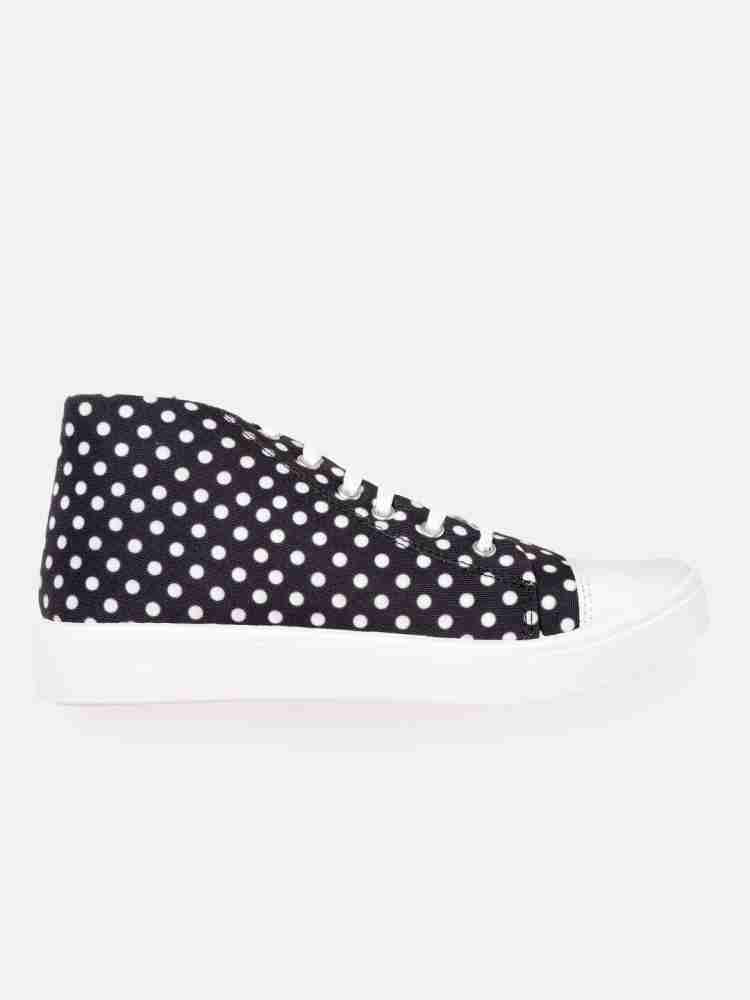 Black and white polka best sale dot wedges