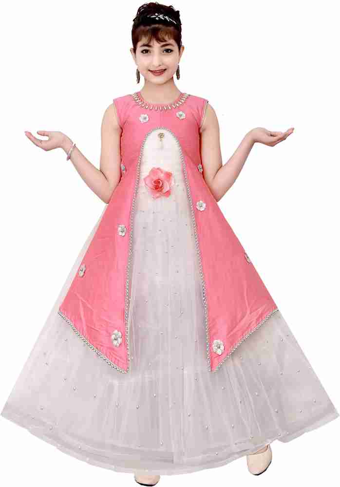 SVM Fashions Girls Maxi Full Length Party Dress Price in India