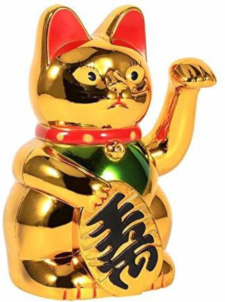 SWISS WONDER Fengshui Waving Calling Maneki Neko Lucky Cat Decorative  Showpiece - 11 cm Price in India - Buy SWISS WONDER Fengshui Waving Calling Maneki  Neko Lucky Cat Decorative Showpiece - 11