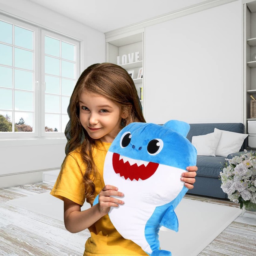 Pinkfong Baby Shark 18 inch Cuddle & Sing with Daddy Shark for both Boys &  Girls 1 year & Above - 18 cm - 18 inch Cuddle & Sing with Daddy Shark