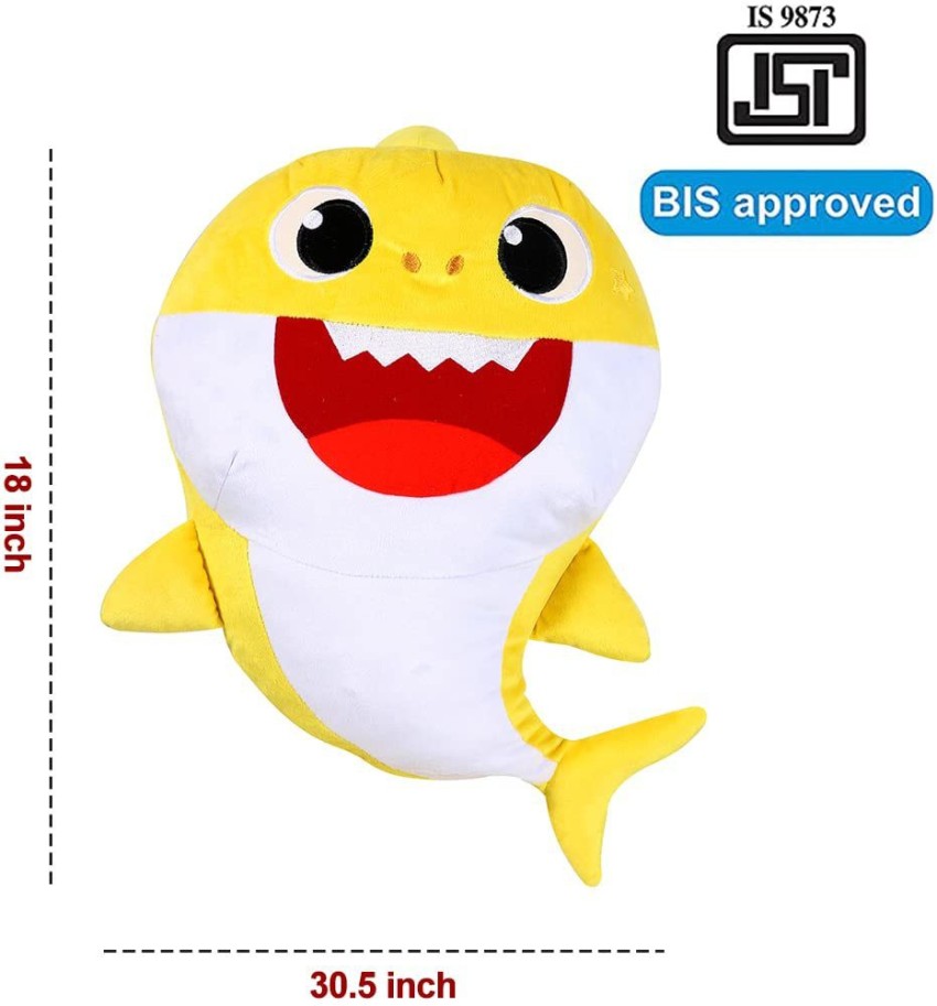 Yellow baby shark store plush