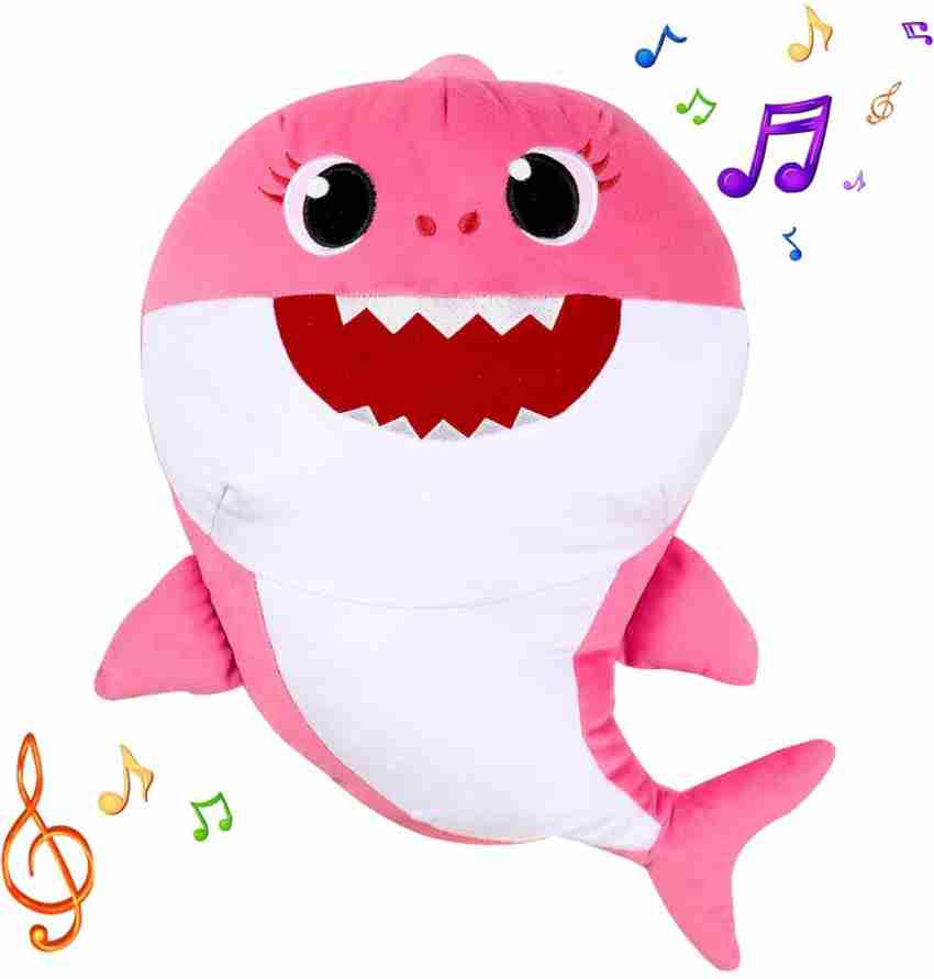 Pink baby cheap shark toy