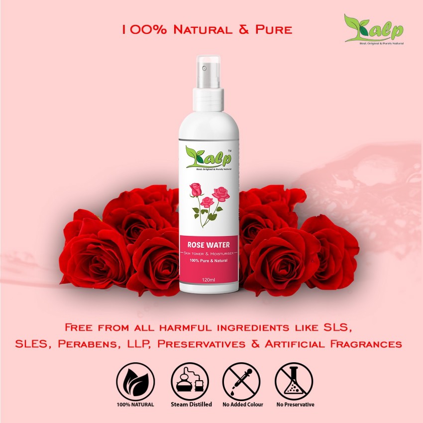 1L Rose Water Glycerine for Skin Cleansing, Toning Moisturising