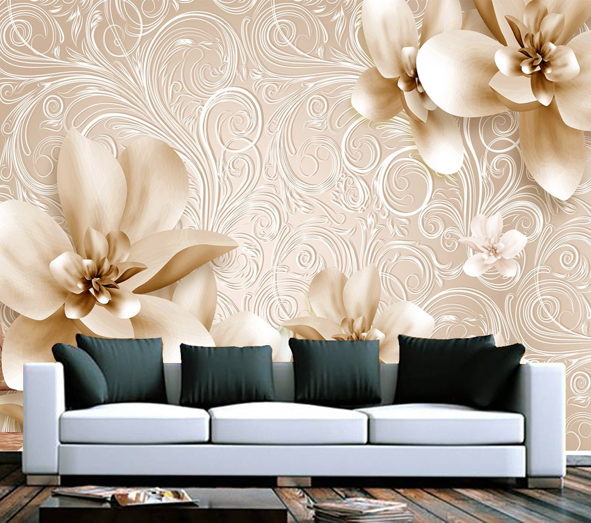 Brown and white wallpaper top