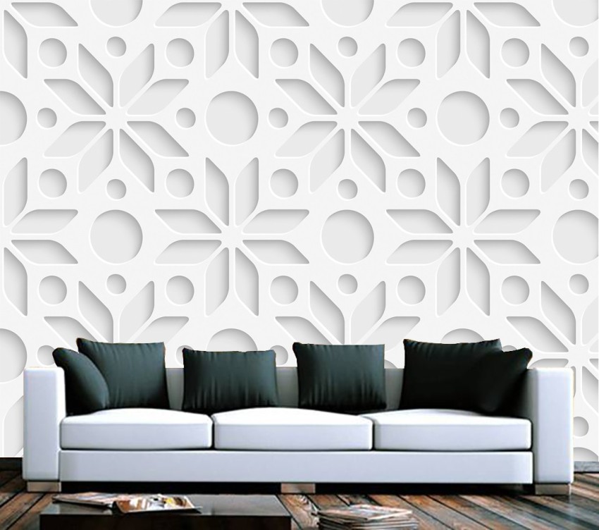 French Provincial black and white pattern Vintage Wallpaper  TenStickers
