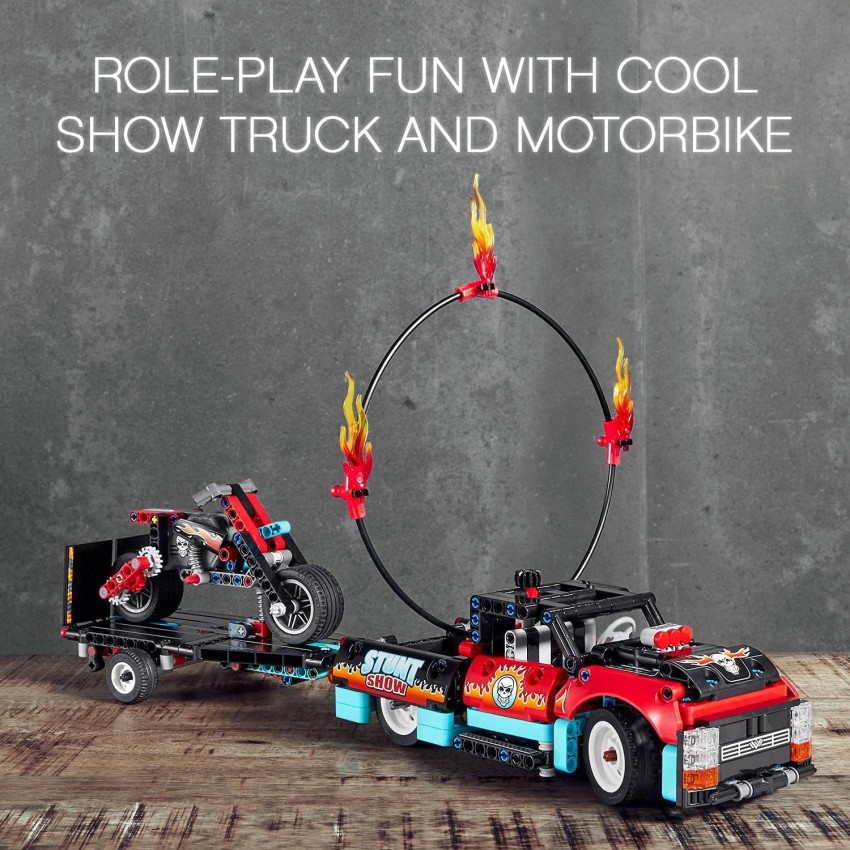 LEGO 42106 Technic Stunt Show Truck Bike Toys Set 2in1 Model