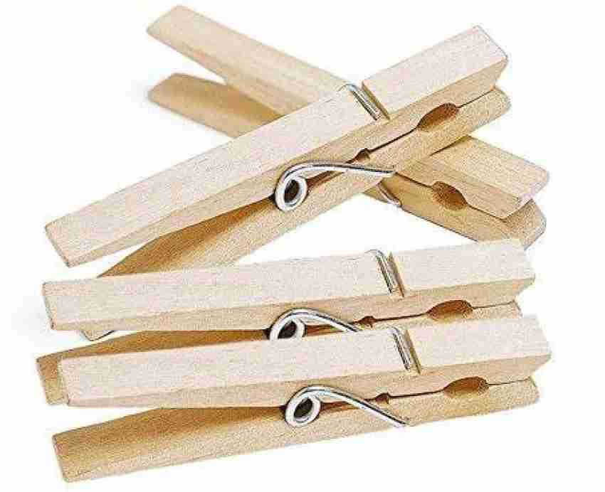 IEIDidactics Vibhuti Crafts 2inch Wooden Pegs (Natural, Pack  of 20) 