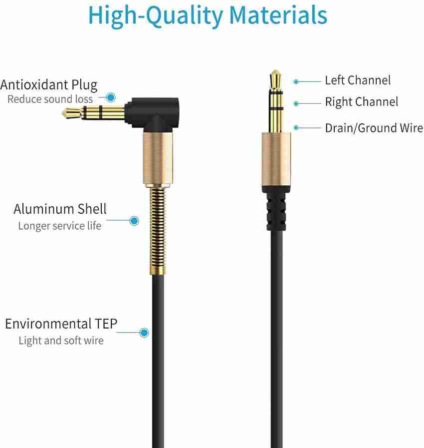 Aux cable with deals mic for car