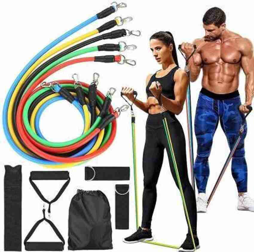 DL ZONE Power resistance band 11 Pcs Set for Beginner to Experts