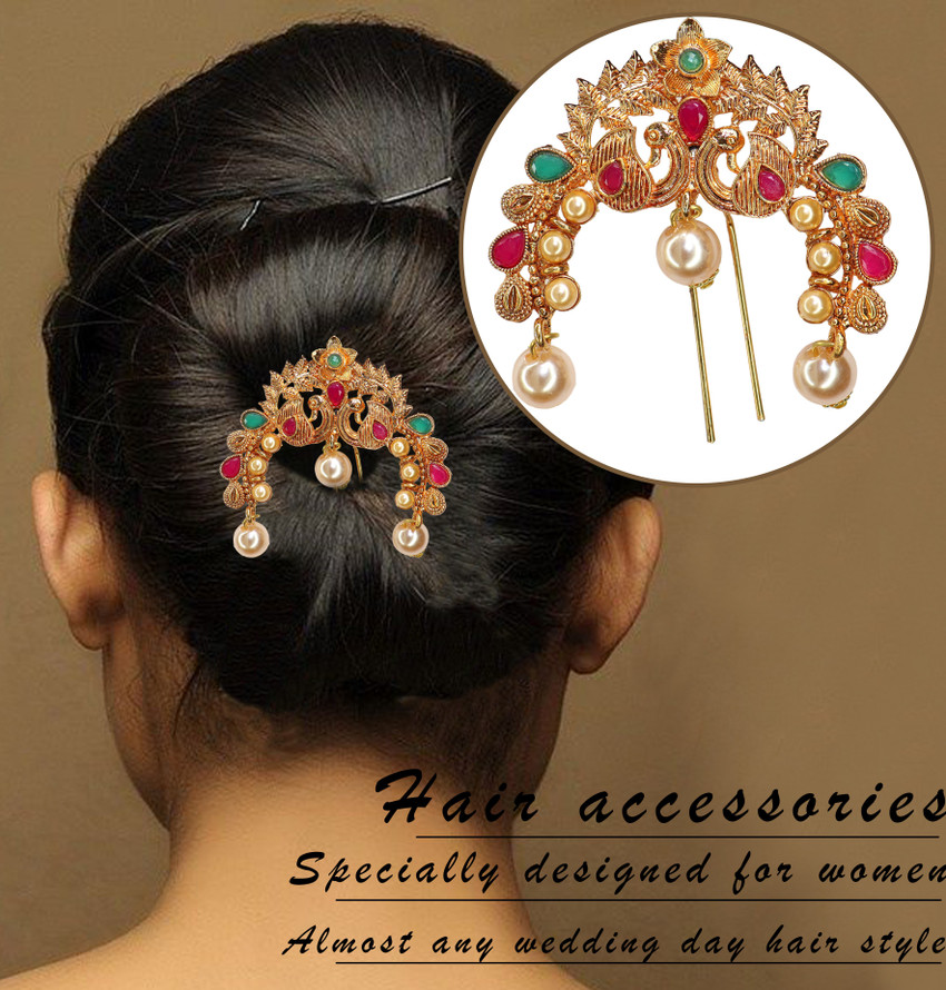 Hair store bun brooch