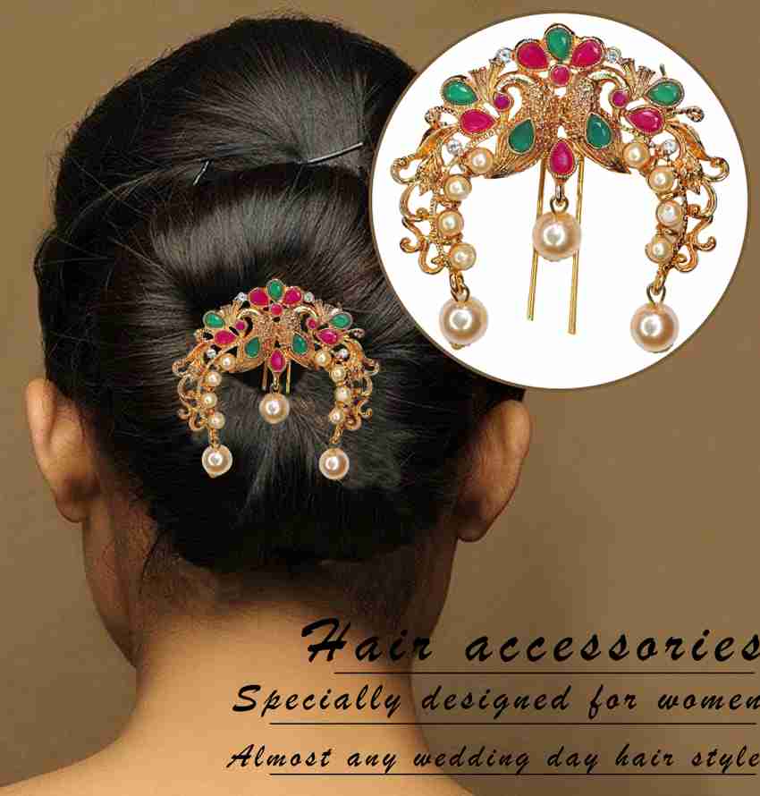 Hair bun brooch online