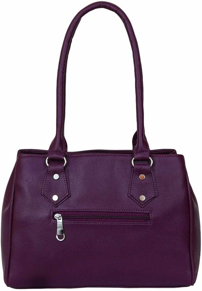 Purple shoulder purse online