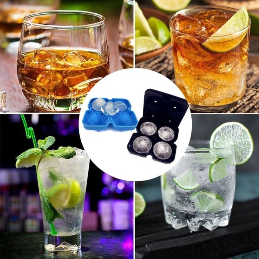 3D Rose Diamond Ice Cube Mold Silicone Jelly Chocolate Ice Mold Maker Large Ice  Cube Tray for Chilling whiskey Cocktail