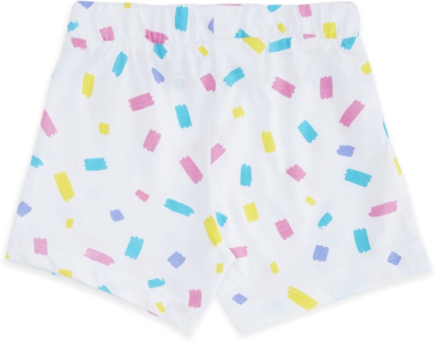 Pantaloons Baby Short For Baby Girls Casual Printed Pure Cotton