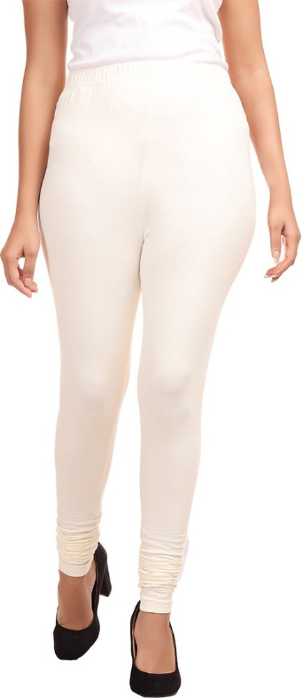 Plus-size Cream Leggings