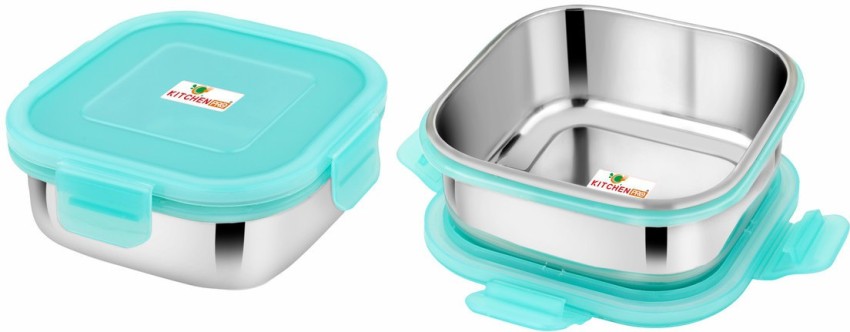 1pc Plastic Food Storage Container, Rectangle Snap Lock Sealing Lid, For  Refrigerator Kitchen & School & Office Lunch Boxes