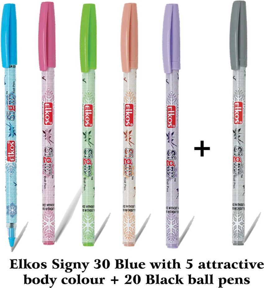 5 Piece Plastic Elkos Signy Ball Pen, For Writing at Rs 20/packet in  Machilipatnam