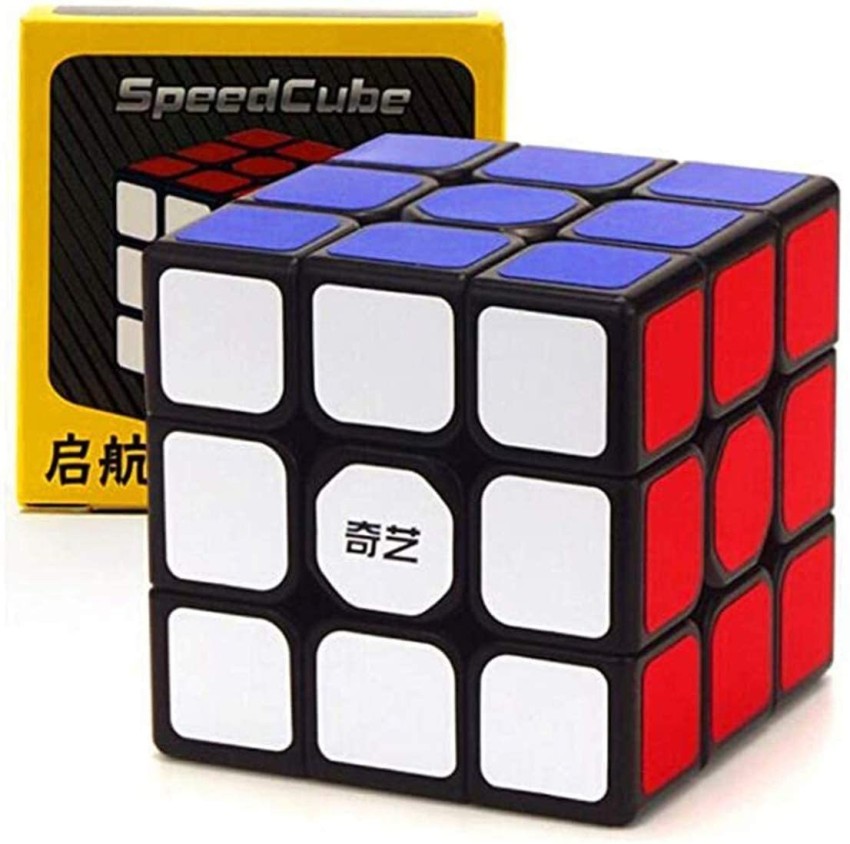 Maadi Speed 3x3 Black Magic Cube 3x3x3 Speed Cube Edge and Corner